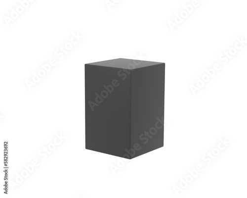 3D. Clean black Podium on Geometric Background for Professional Presentations.