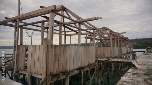 old wooden pier