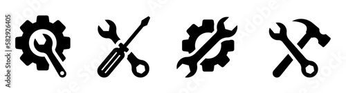 Service vector icons set