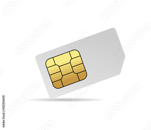 Sim card vector graphic