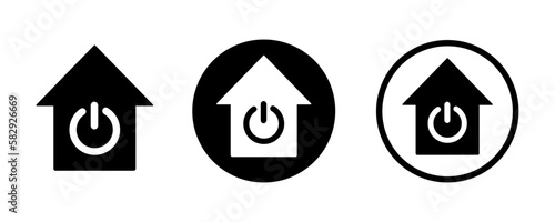 Smart home graphic icons collection