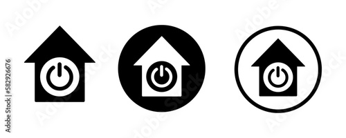 Smart home graphic icons. Stock vector