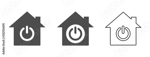  Smart home vector icons collection