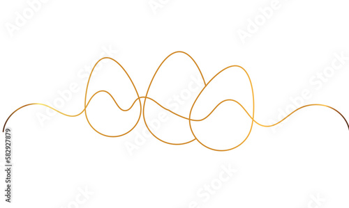 easter egg line art style vector eps 10
