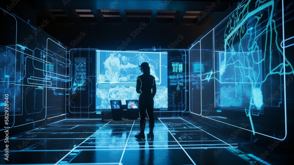 an_AI_analyzing_an_image._depict_a_futuristic an_AI_analyzing_an_image._depict_a_futuristic