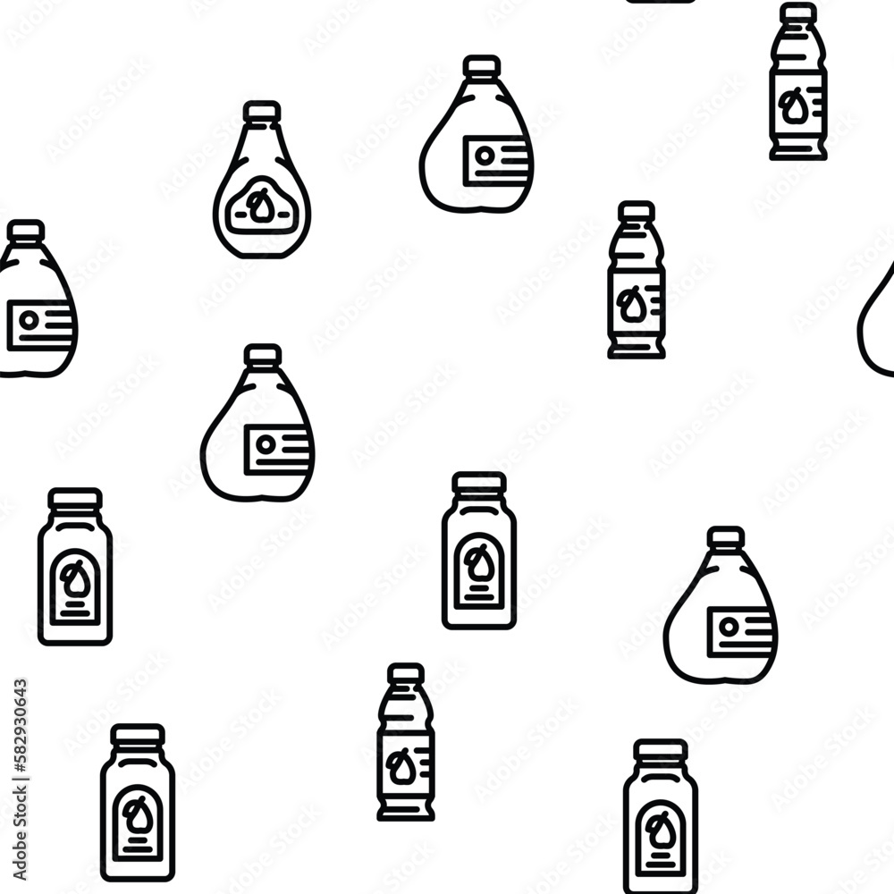bottle plastic water drink vector seamless pattern bottle plastic water drink vector seamless pattern