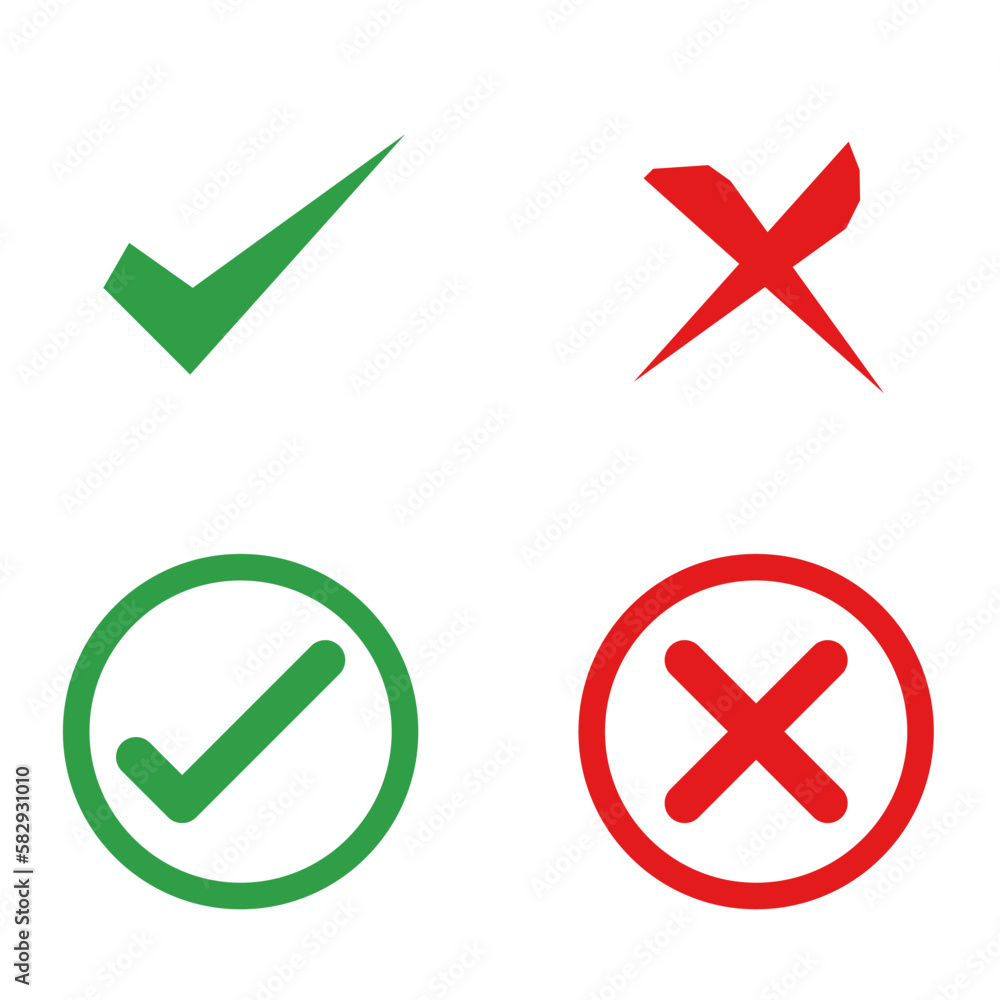 Check mark icons set isolated on white background.
Check mark icons set isolated on white background.