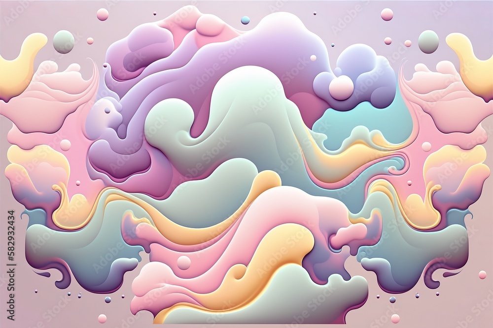 abstract cloud background with pastel color Created with generative AI technology abstract cloud background with pastel color Created with generative AI technology