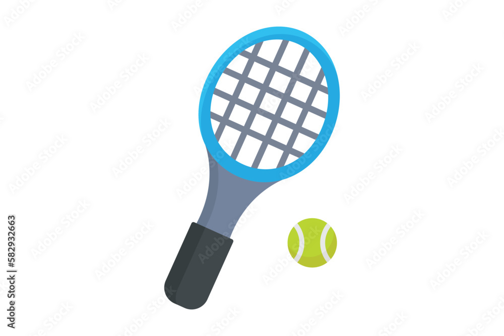 Tennis icon illustration. icon related to sport. Flat icon style. Simple vector design editable