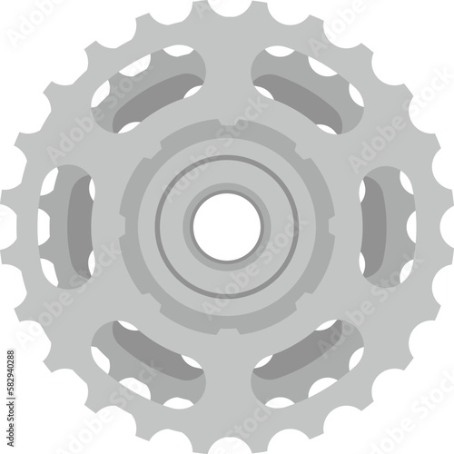 Bicycle gears vector