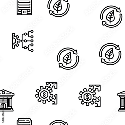 environmental social governance vector seamless pattern