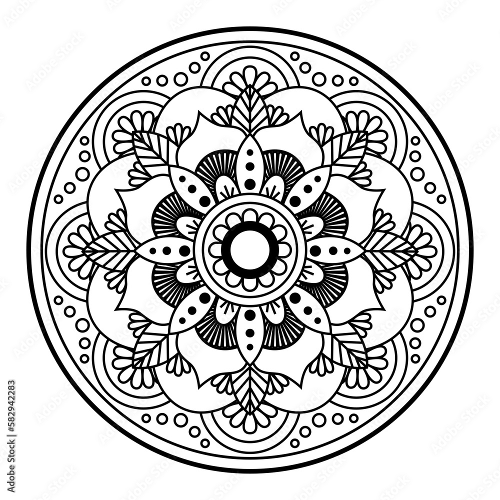 Creative luxury of mandala illustration