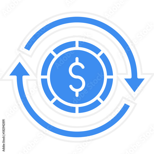 Vector Design Refinance Icon Style