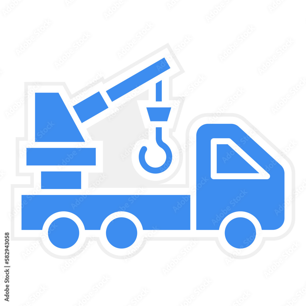 Obraz premium Vector Design Crane Icon Style