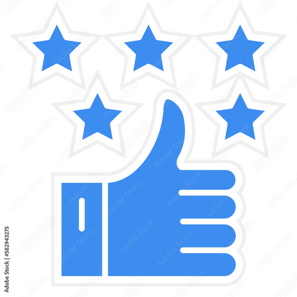 Vector Design Positive Review Icon Style Vector Design Positive Review Icon Style