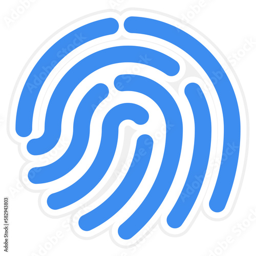 Vector Design Fingerprint Icon Style