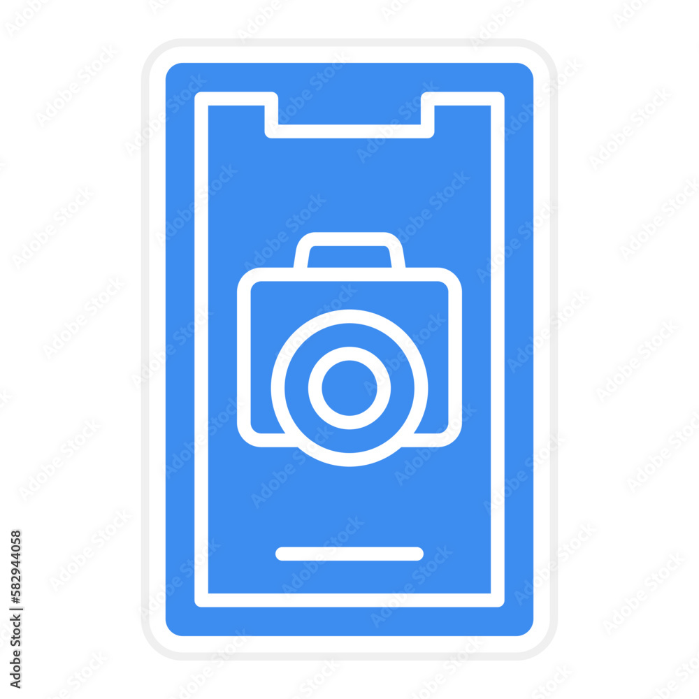 Vector Design Mobile Camera Icon Style Vector Design Mobile Camera Icon Style