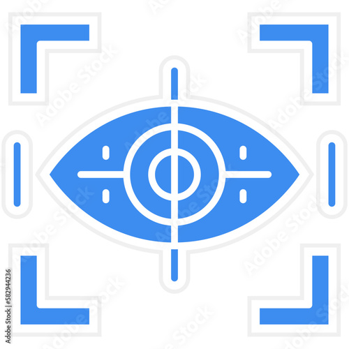 Vector Design Eye Tracking Icon Style photo