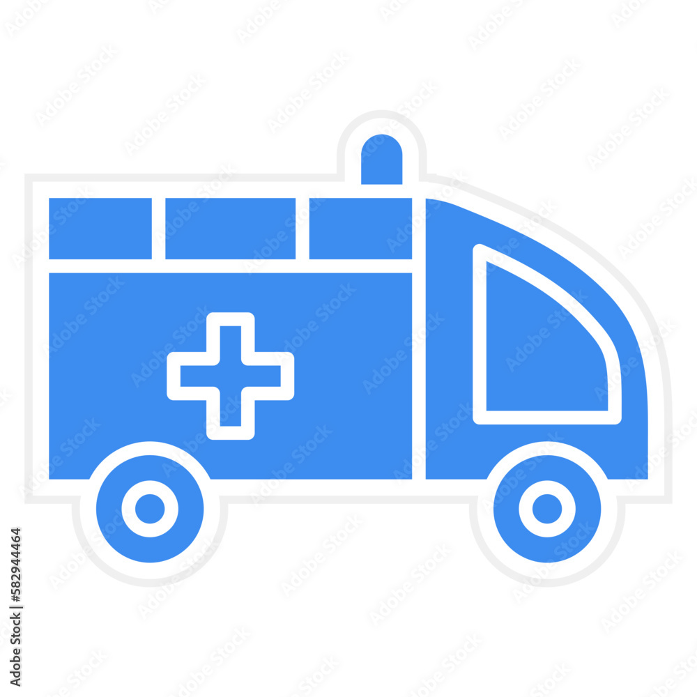 Vector Design Ambulance Icon Style Vector Design Ambulance Icon Style