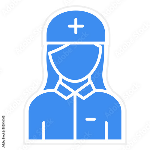 Vector Design Nurse Icon Style
