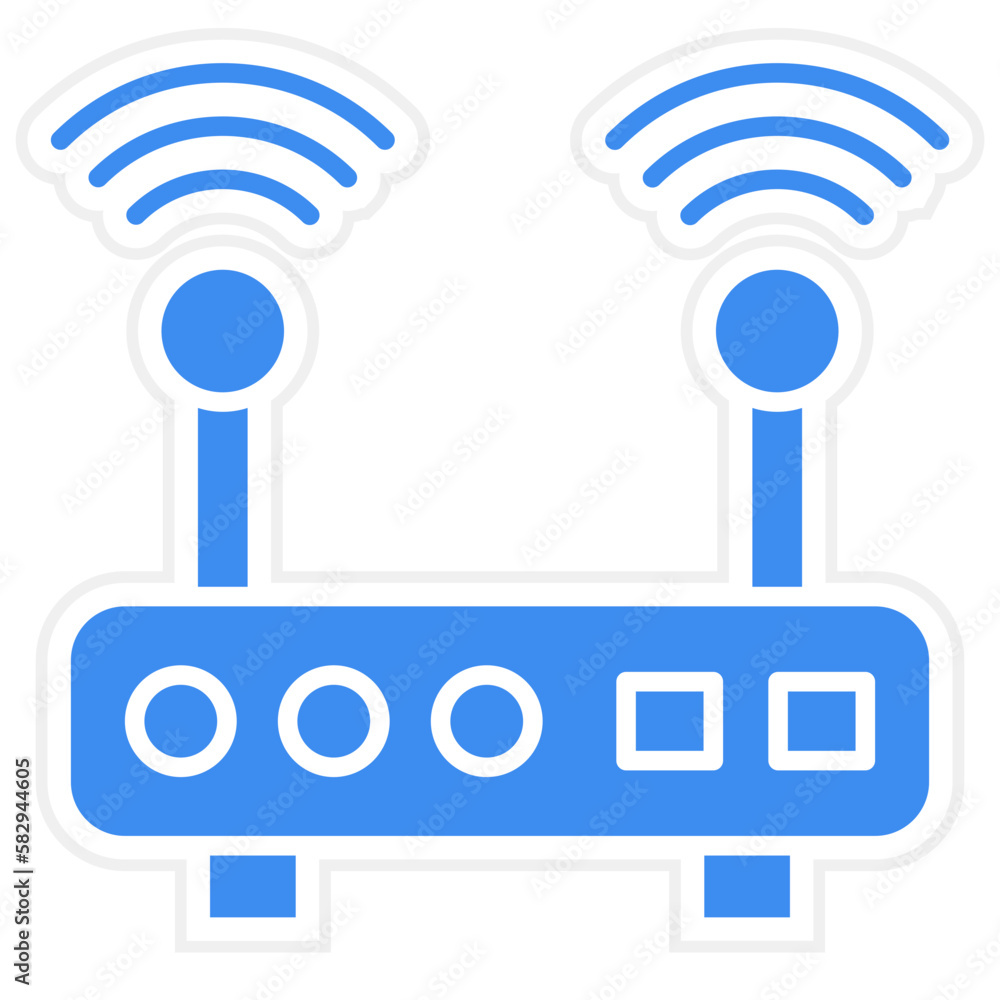 Vector Design Wifi Router Icon Style Vector Design Wifi Router Icon Style