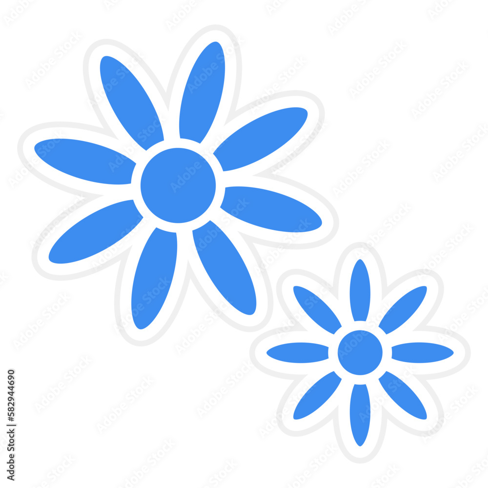 Vector Design Flower Icon Style Vector Design Flower Icon Style