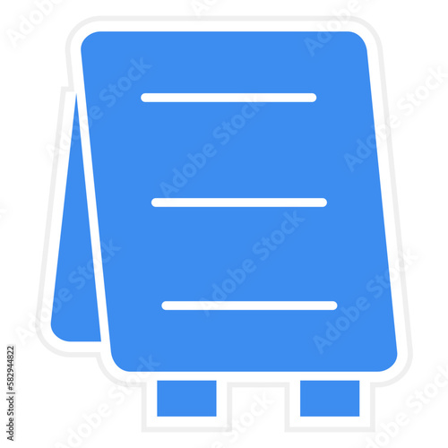 Vector Design Menu Board Icon Style