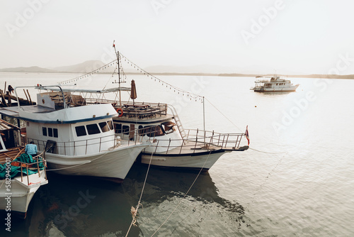 fishing boats in the harbor © РУСЛАН АМИРОВ