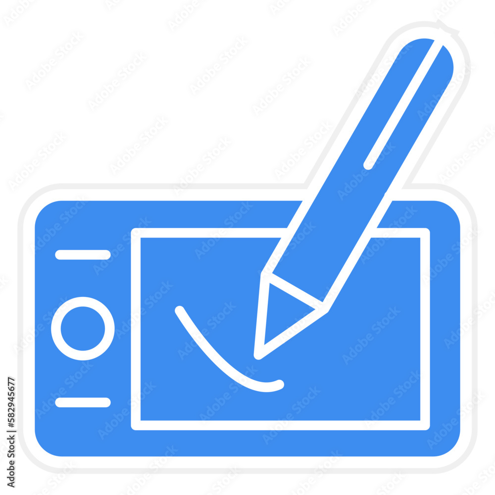 Vector Design Drawing Tablet Icon Style Vector Design Drawing Tablet Icon Style