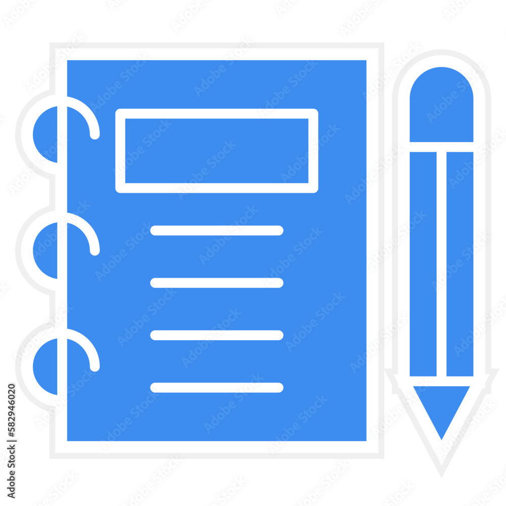 Obraz premium Vector Design Notebook Icon Style