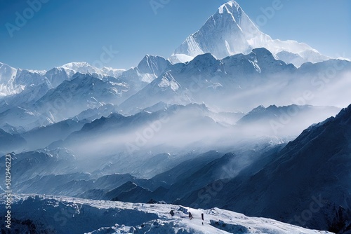 Snow-covered Mountains