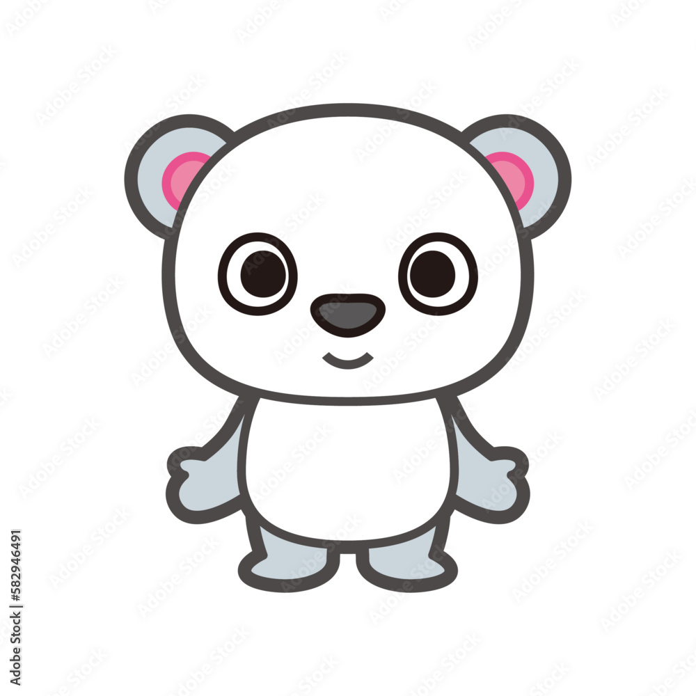 Naklejka premium くま イラスト ゆるキャラ