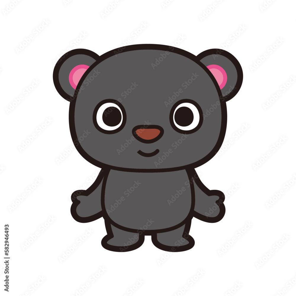 Naklejka premium くま イラスト ゆるキャラ