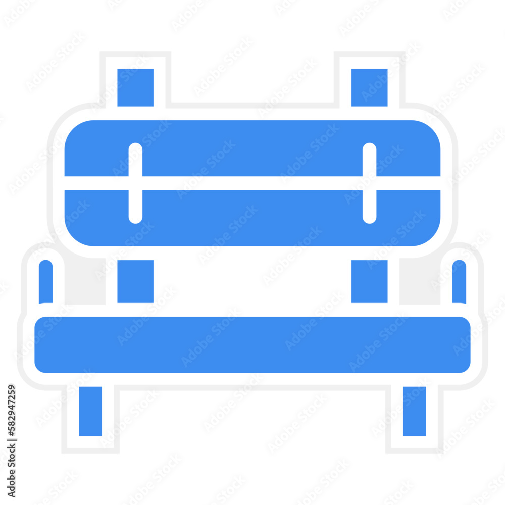 Vector Design Bench Icon Style Vector Design Bench Icon Style