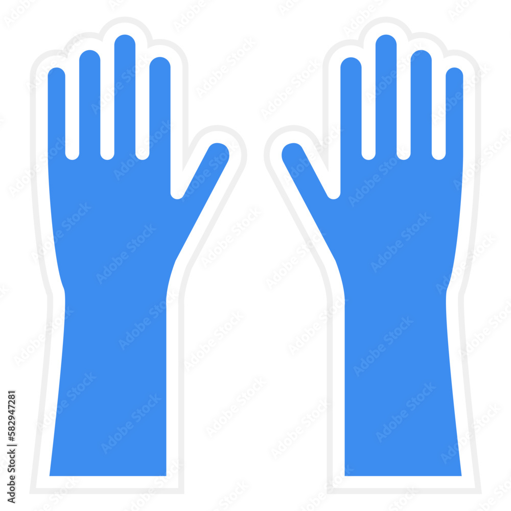 Obraz premium Vector Design Gloves Icon Style