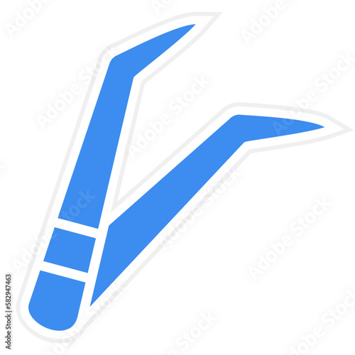 Vector Design Tweezers Icon Style