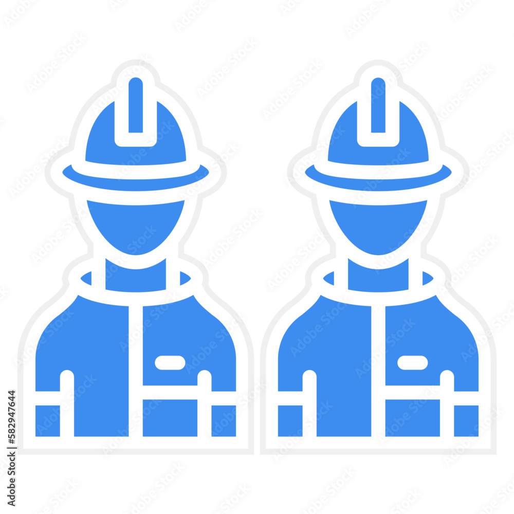 Vector Design Firefighter Team Icon Style Vector Design Firefighter Team Icon Style