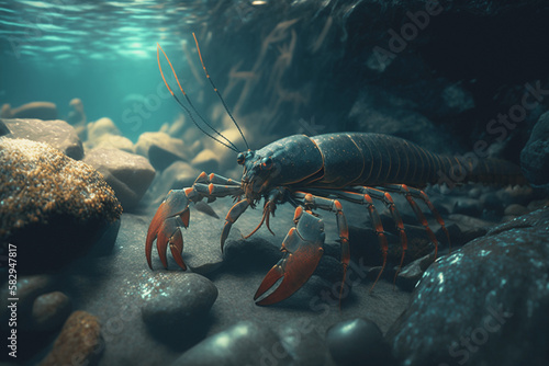 lobster in the water generative ai