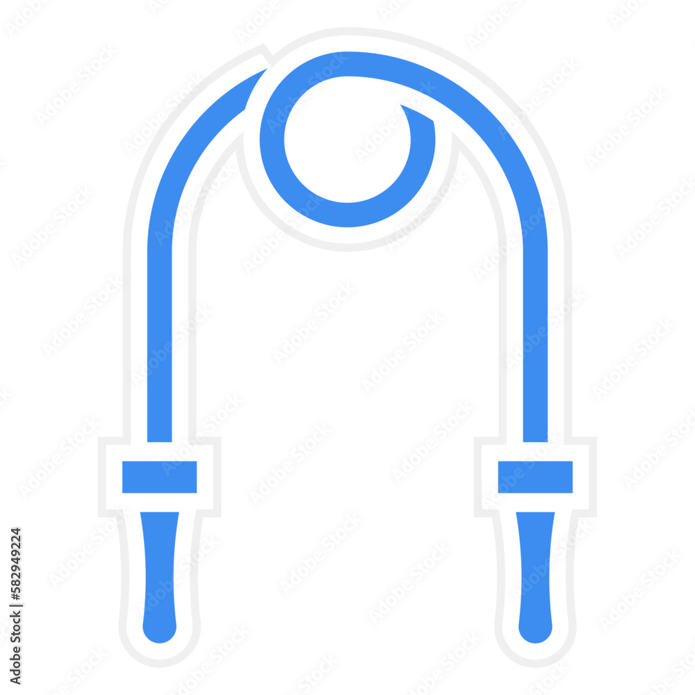 Vector Design Skipping Rope Icon Style Vector Design Skipping Rope Icon Style