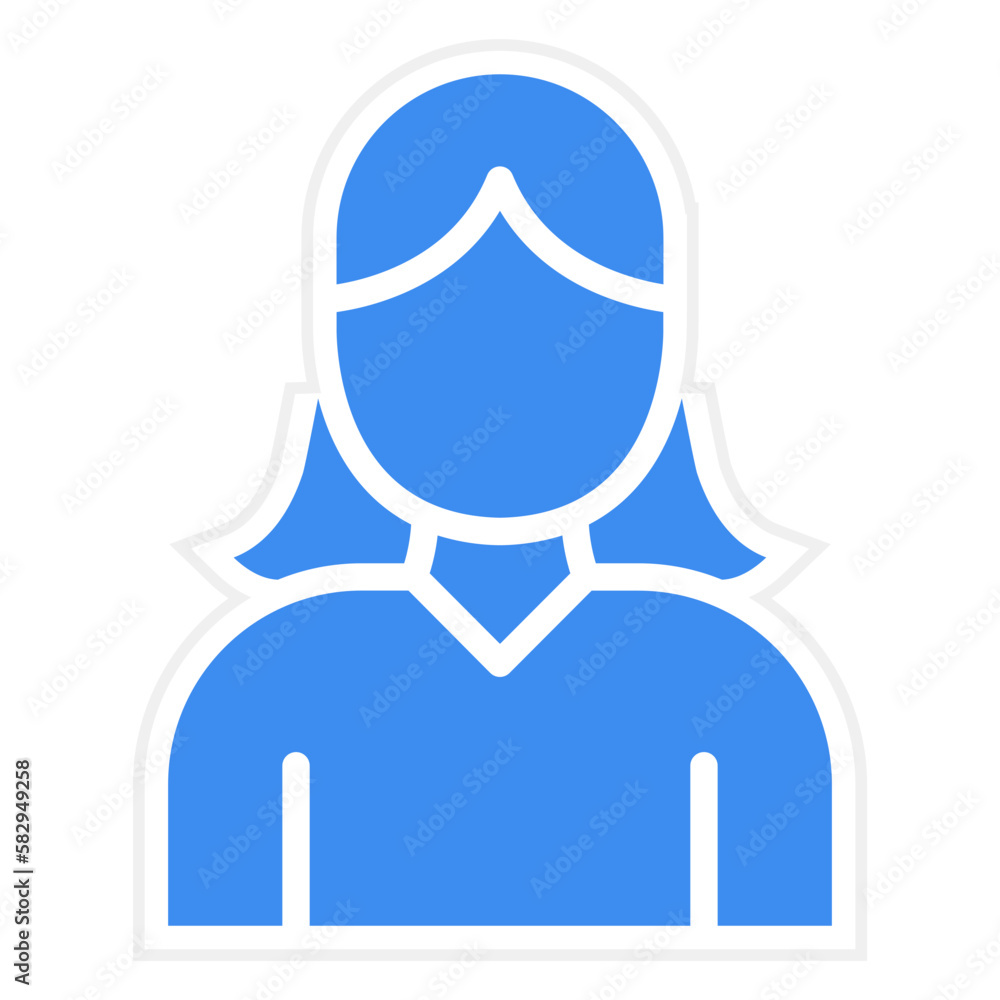 Vector Design Girl Icon Style Vector Design Girl Icon Style