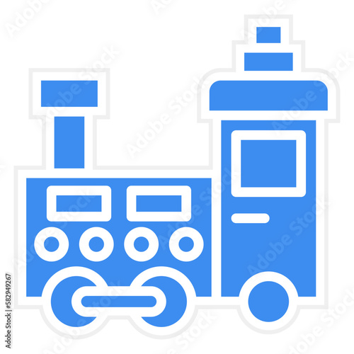 Vector Design Train Toy Icon Style