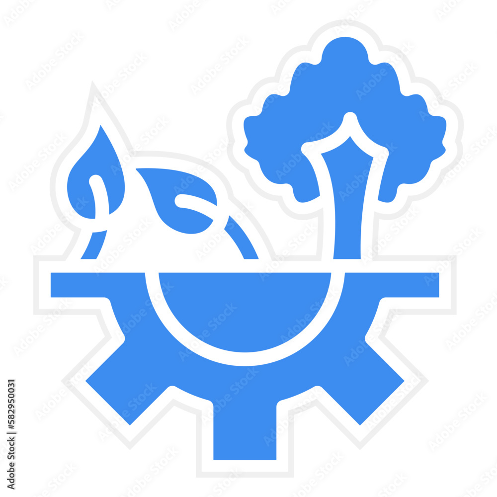 Obraz premium Vector Design Green Technology Icon Style