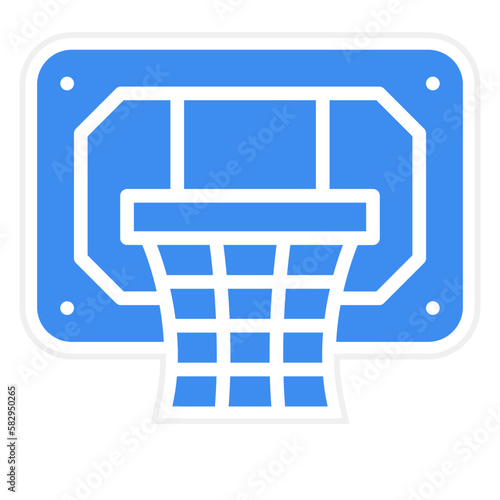 Vector Design Basketball Hoop Icon Style