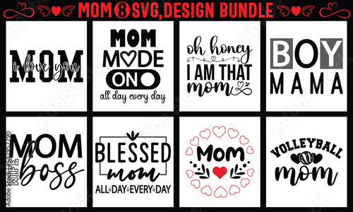 Mom cut file Bundle, Mother's day SVG, Mom SVG Cut File Women's cut file quotes, Mother’s day Cut Files for Cutting Machines like Cricut and Silhouette