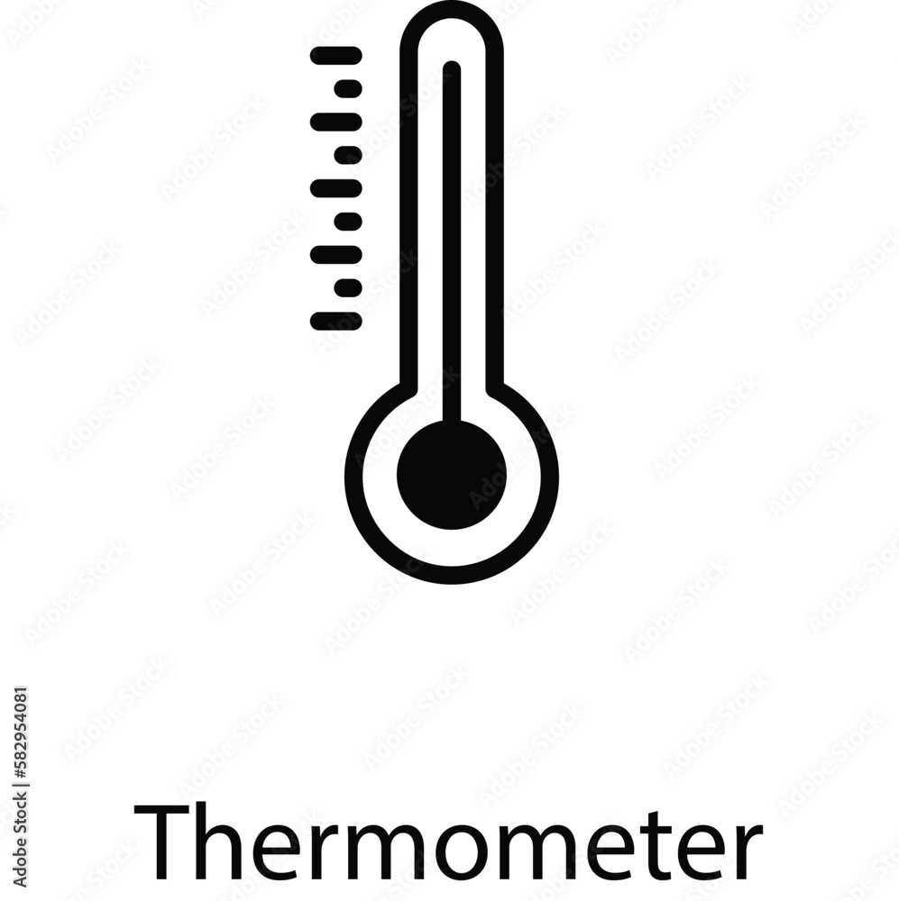 Thermometer icon design stock illustration Thermometer icon design stock illustration