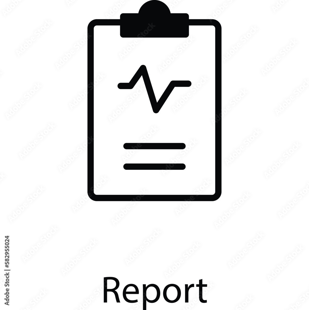 Report icon design stock illustration Report icon design stock illustration