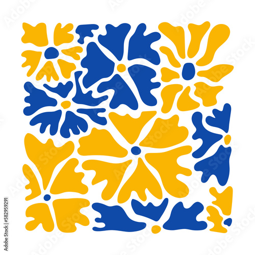 Abstract aesthetic element matisse style