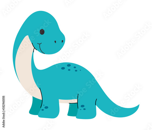 Fototapeta Naklejka Na Ścianę i Meble -  Cute dinosaur vector