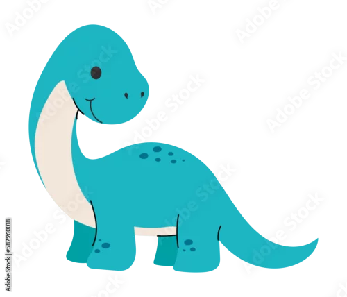 Fototapeta samoprzylepna Cute dinosaur vector