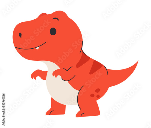 Cute dinosaur vector